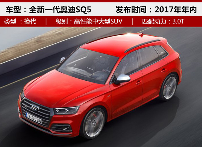 全新一代SQ5搭3.0T发动机 年内正式发布