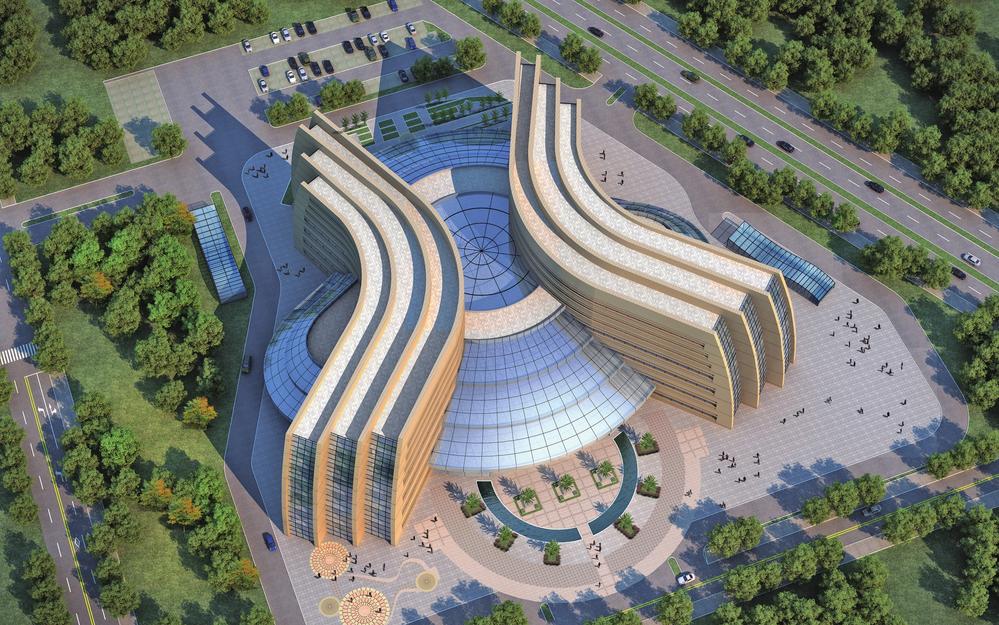 龙翔国际商务区a区项目建设现场