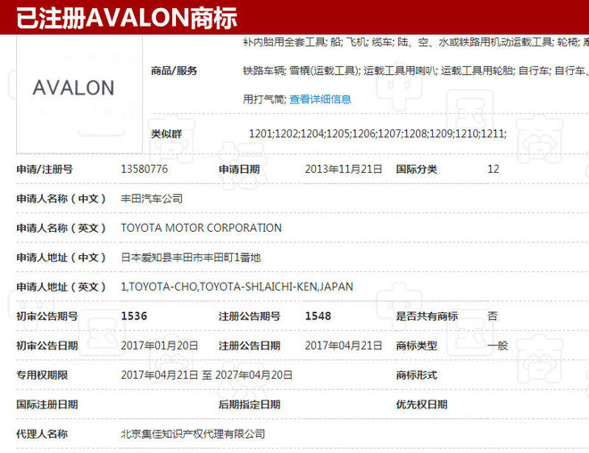 亚洲龙将落户一汽丰田 预计2019年上市