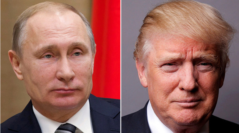 资料图：俄罗斯总统普京（左）和美国总统特朗普（右）