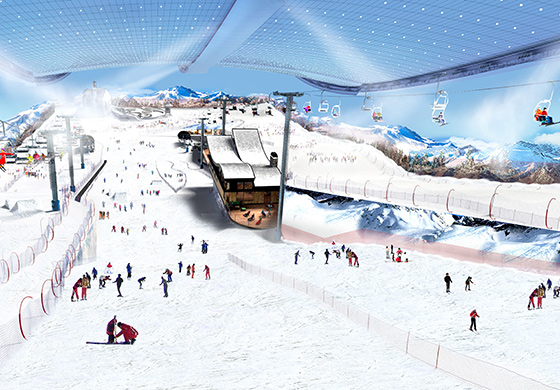 全天候冰雪娱乐 东北亚文化特色 哈尔滨万达城