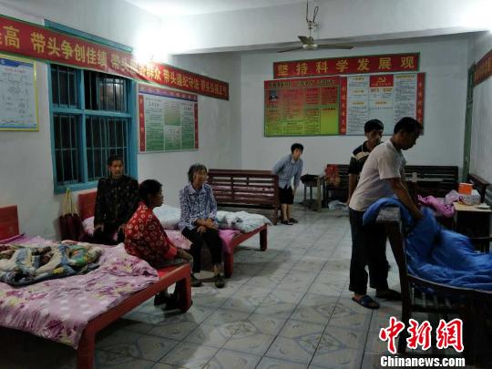 怀化溆浦县龙潭镇受灾群众安置点。民政供图