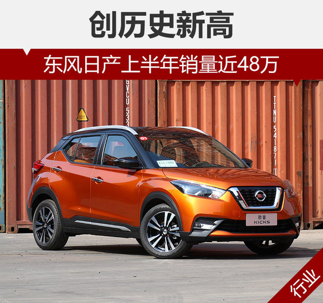 东风日产上半年销量近48万 创历史新高
