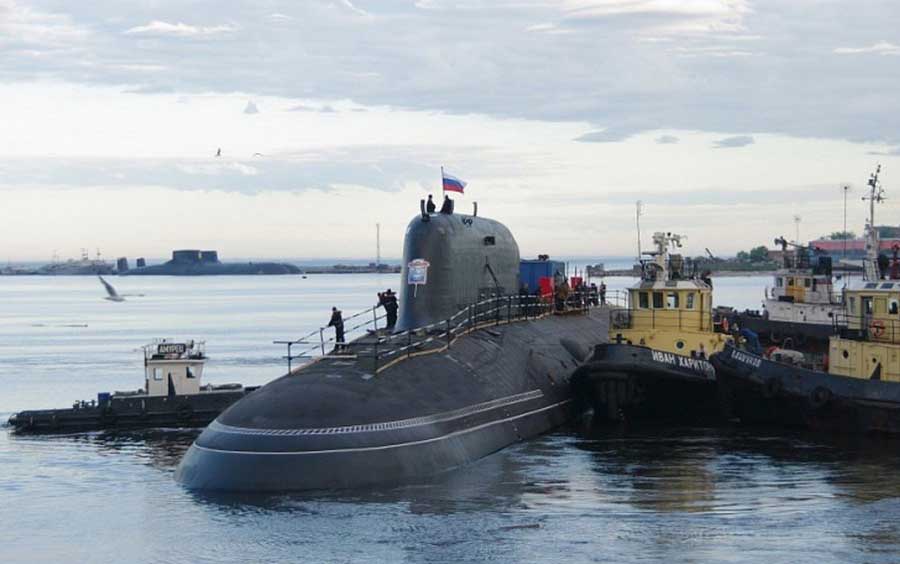 资料图：俄军核潜艇