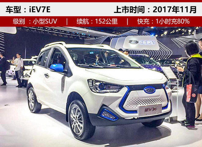 江淮将推6款新能源车 电动SUV近期上市