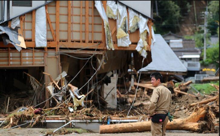 日本九州暴雨致20余人死亡 1700人被迫避难