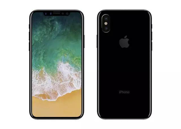 iPhone 8或定名iPhone Plus 侧边指纹识别+无线