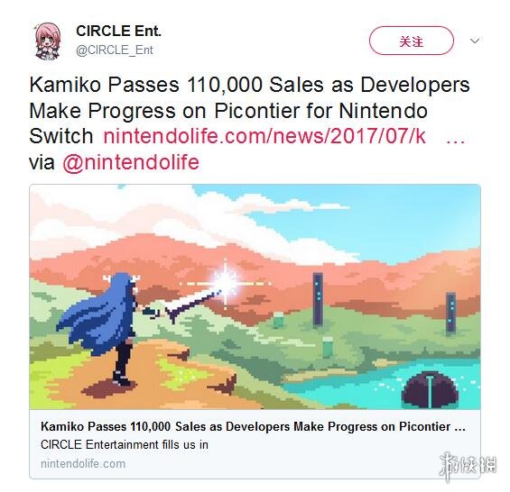 Switch街机风格像素动作游戏《神巫女》销量已