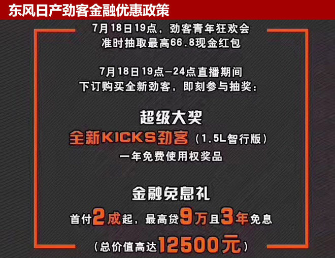 东风日产劲客正式上市 售9.98-13.48万