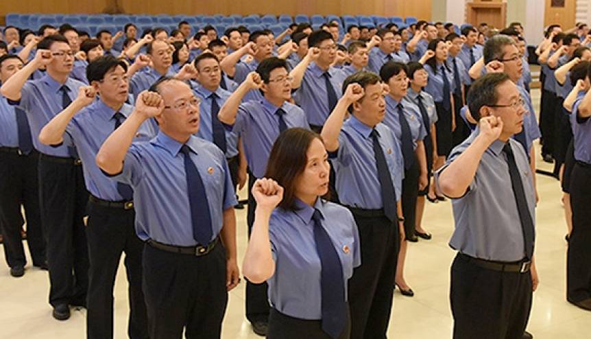 (图:最高检入额宣誓现场。)