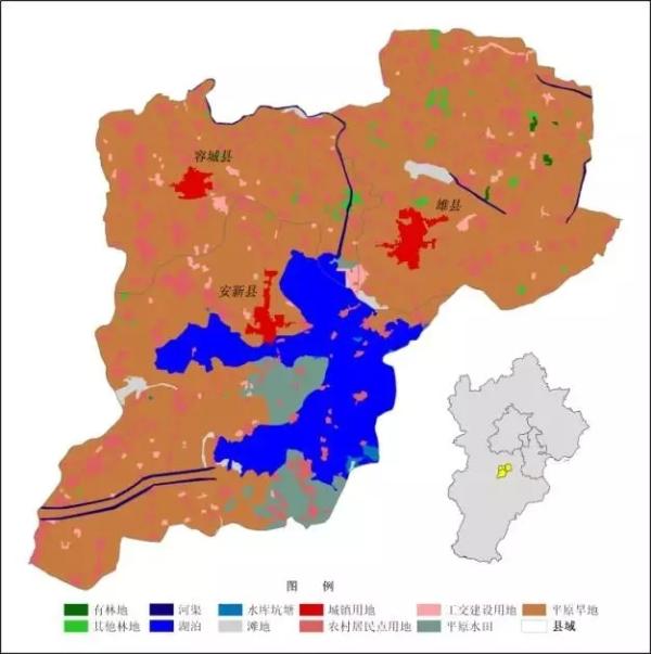 天眼看雄安新区近三十年变化:土地利用动态变