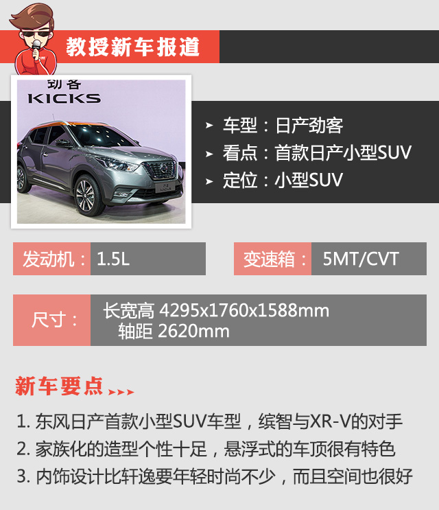 日产小型SUV劲客上市!竟然不到10万起?!