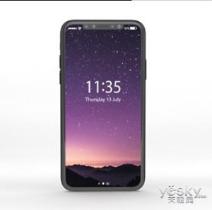 iPhone8开机界面曝光:屏占比或超三星S8|三星