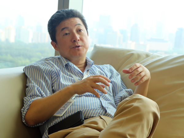 张首晟接受本网记者采访。赵永新摄