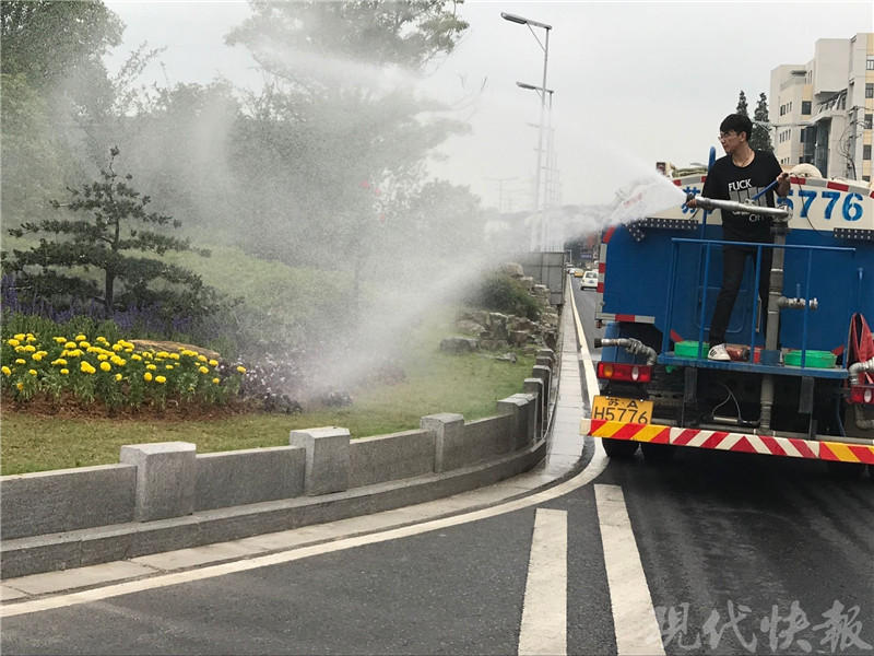 高温烤验,南京打响抗旱保绿战|抗旱|园林|园林局