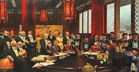 ▲资料图片：1890年，清政府与英国签署《中英会议藏印条款》。