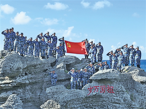 海军航空兵西沙某场站官兵坚守海岛乐守天涯 商晓晓摄