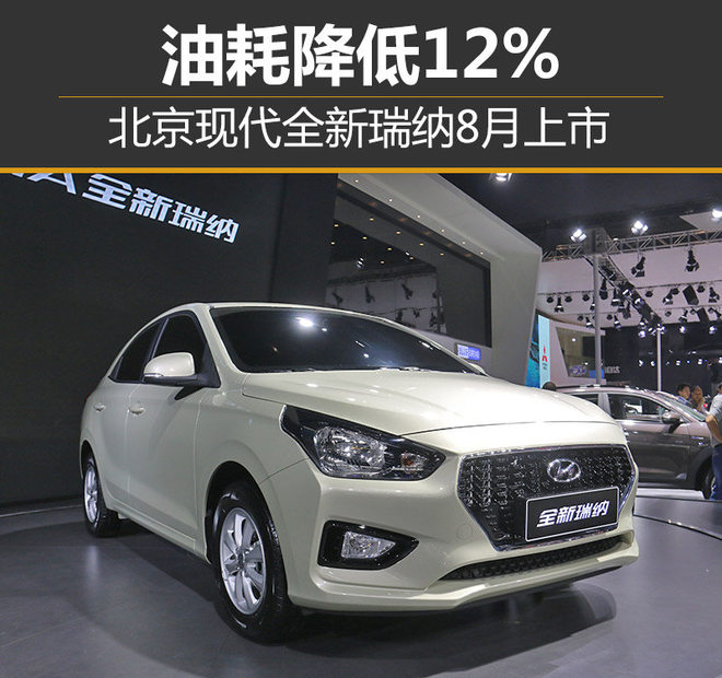 北京现代全新瑞纳8月上市 油耗降低12%