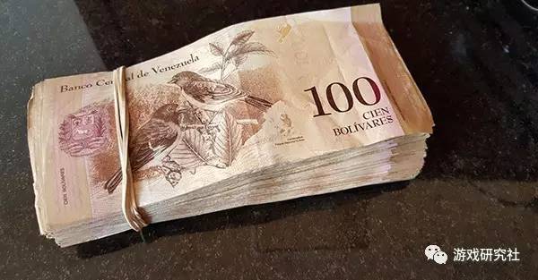 在委内瑞拉 魔兽金币比钞票更值钱