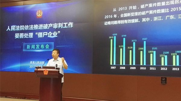 最高法:缓解破产案件启动难问题 妥善处理僵尸