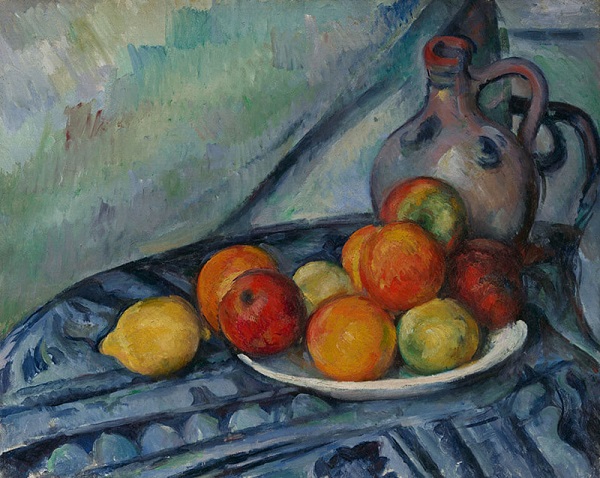 《桌子上的水果和罐子》（Fruit and a Jug on a Table）保罗·塞尚（Paul Cézanne）

　　美国绘画