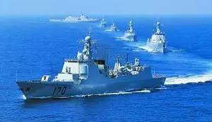 ▲中国海军舰只日益频繁地航经印度洋，令印度颇感焦虑。（《印度斯坦时报》网站）