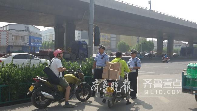 为给无牌摩托车加油欲挪用他人号牌?济南交警