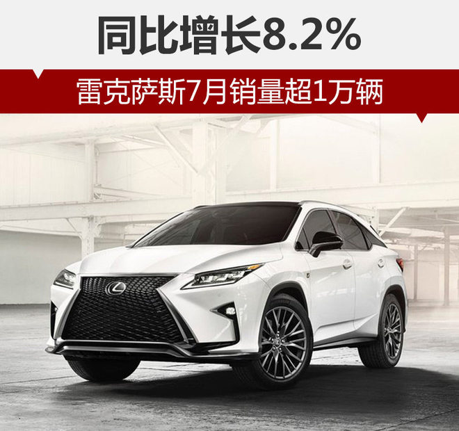 雷克萨斯7月销量超1万辆 同比增长8.2%