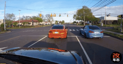 两辆宝马M3十字路口比加速，结果