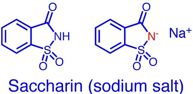 糖精和糖精钠的分子式 注意并不是碳水化合物不含能量