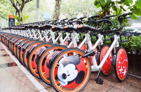器,摩拜联合迪士尼推出浪漫米妮米奇情侣车|摩