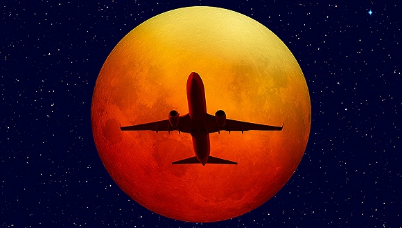 日全食下周一将出现在北美上空 航空公司也都