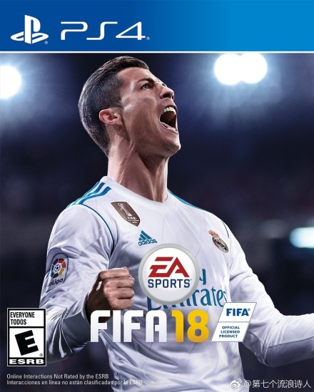 《fifa 18》最终封面曝光:怒吼的c罗