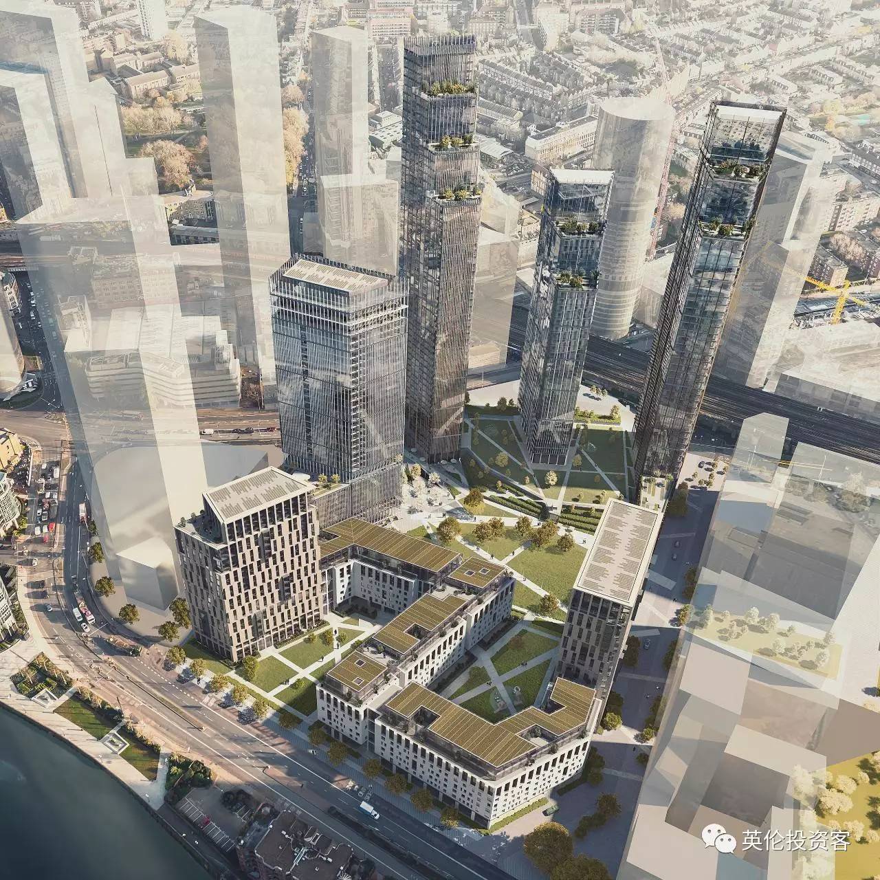 ͼΪNine Elms Squareؿ齨ɺЧͼ