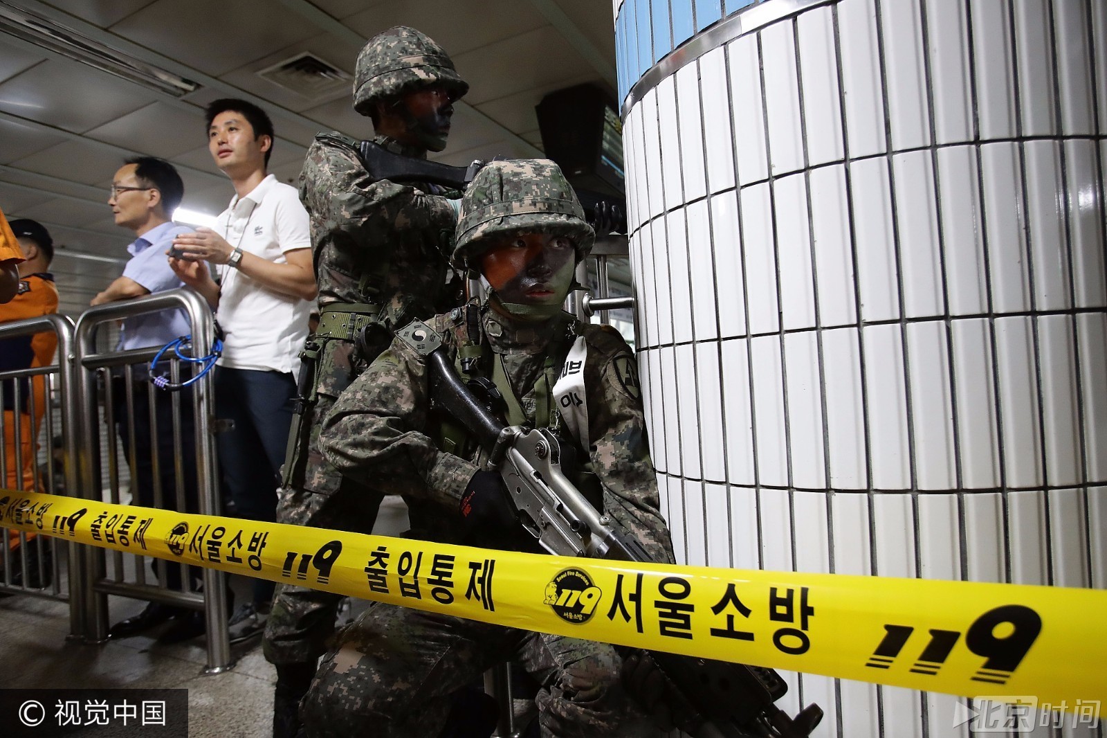 美韩启动乙支自由卫士军演 首尔举行反恐演习