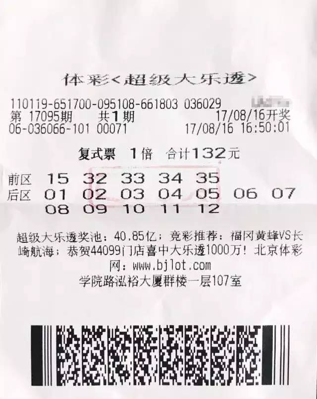同的方法中了654万 你也可以借鉴|彩票|票面|大乐透