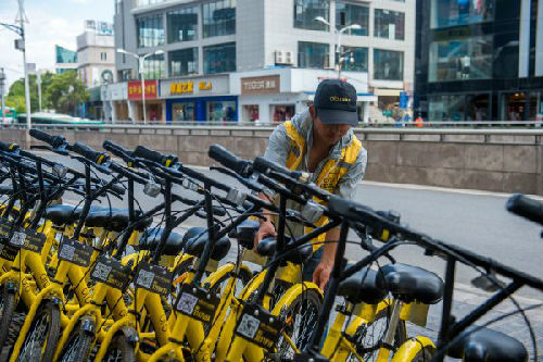 资料图片:共享单车 新华社发