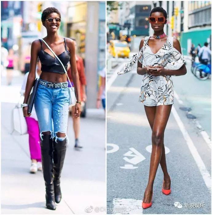 说到比例逆天的黑人模特,我第一个想起的是她!_新浪娱乐_新浪网