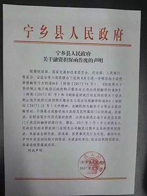 县政府出的担保函说作废就作废,错在哪里 | 新京