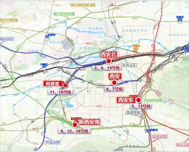定了!西安铁路枢纽规划正式批复,我们将拥有5个火车站