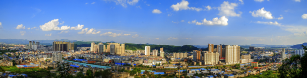 独山县城全景