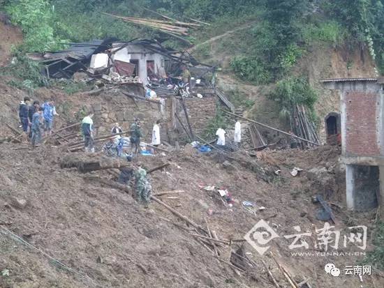 盐津民房倒塌事故已发现2名遇难者 金平山体