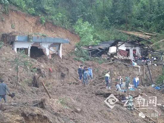 盐津民房倒塌事故已发现2名遇难者 金平山体