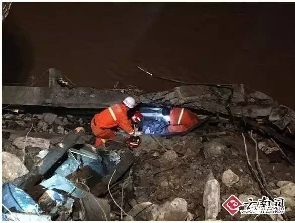 盐津民房倒塌事故已发现2名遇难者 金平山体