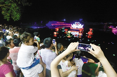 浪漫七夕 到荣昌万灵古镇 赏水秀放河灯|旅游|万