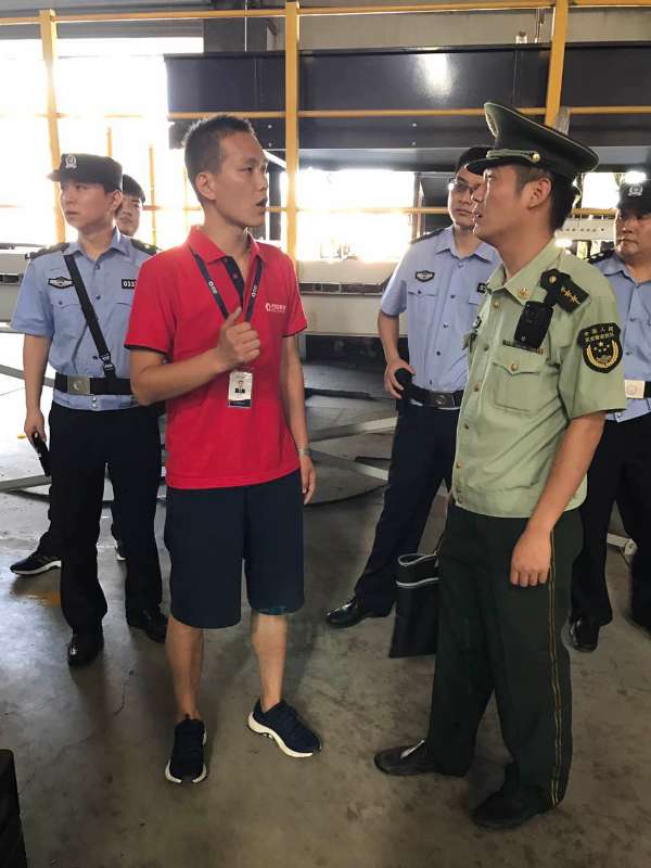 朝阳消防对大型仓储物流企业进行消防安全检查