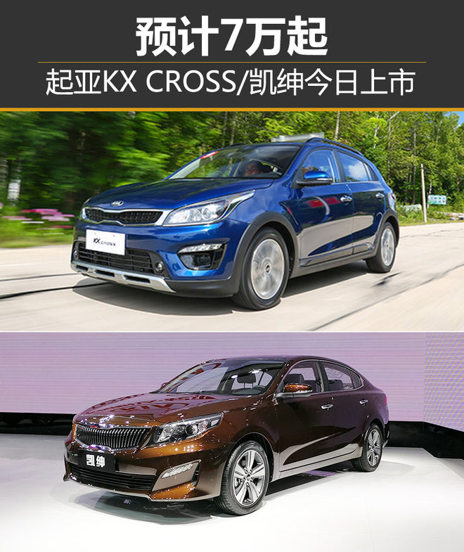起亚KX CROSS/凯绅今日上市 预计7万起