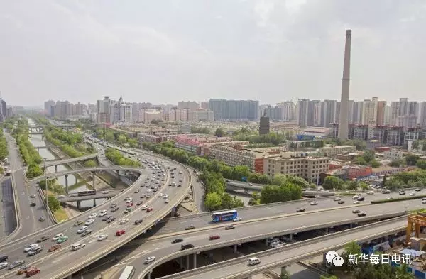 北京西二环鸟瞰图 图片由王武提供