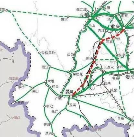 成宜高铁年内开建 未来昆明到成都只要3个小时