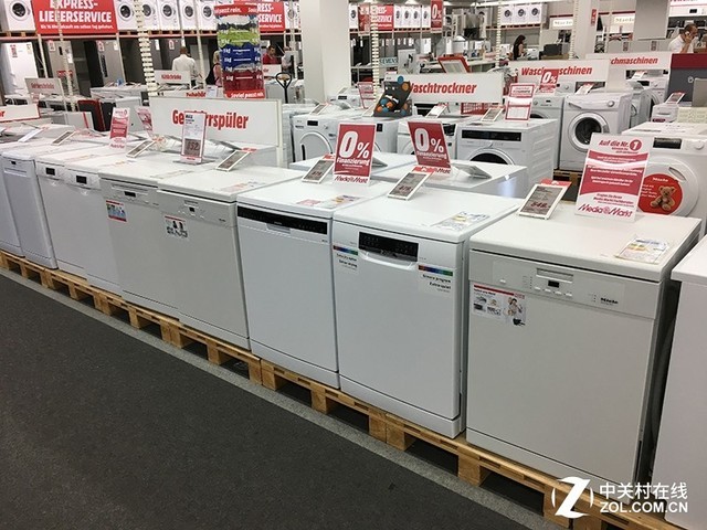 德国家电卖场并没有将产品按品牌分类